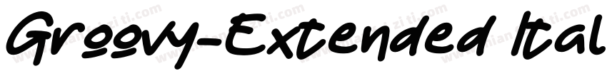 Groovy-Extended Italic字体转换